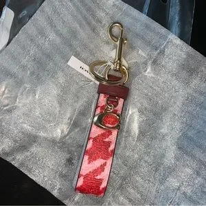 Houdsooth Key Rings Coach | Accessories | New Coach Houndstooth Loop Bag Charm Key Ring W ...
